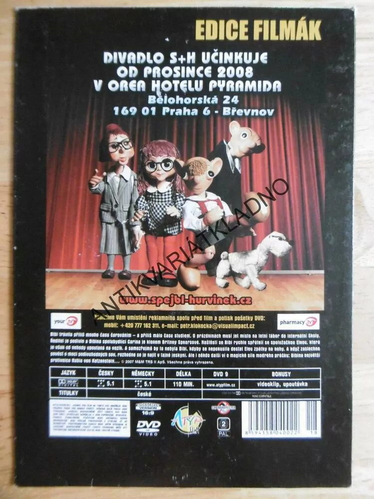 BIBI TAJEMSTVÍ MODRÝCH SOV, DVD FILM
