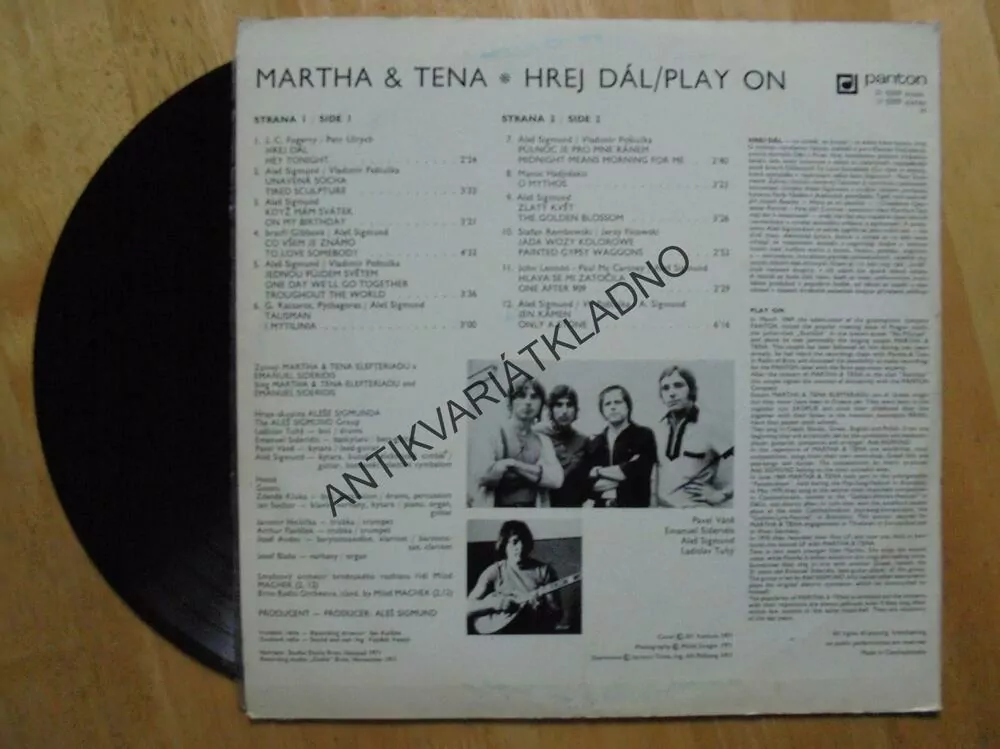 GRAMODESKA - MARTHA A TENA, HREJ DÁL, PLAY ON,