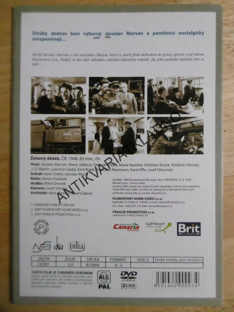 ŽELEZNÝ DĚDEK, DVD FILM  ČR