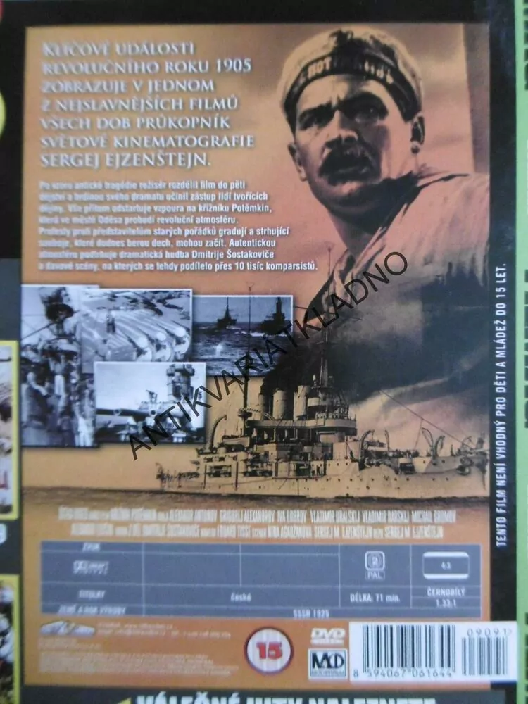 KŘIŽNÍK POTĚMKIN, DVD FILM 