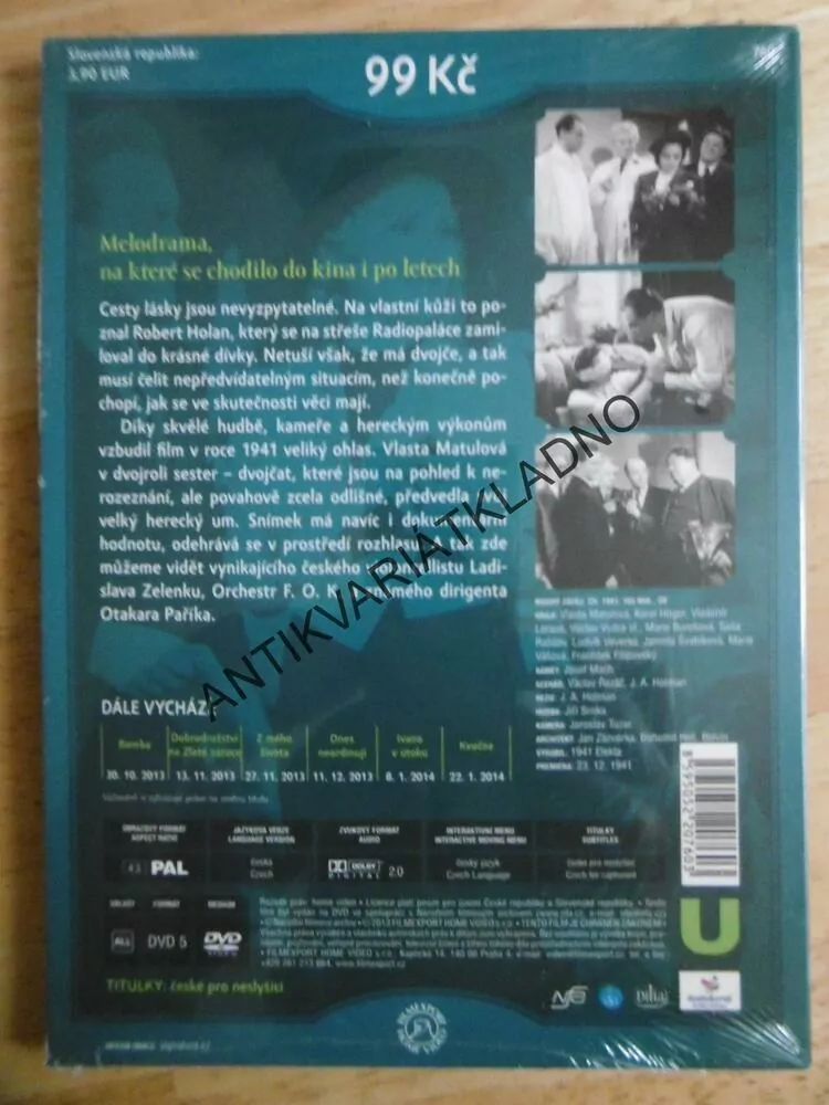 MODRÝ ZÁVOJ, DVD FILM