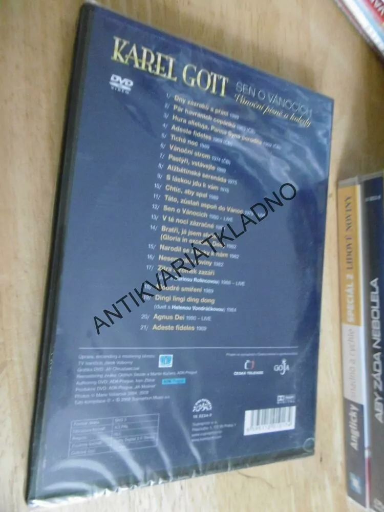 KAREL GOTT, SEN O VÁNOCÍCH, DVD 