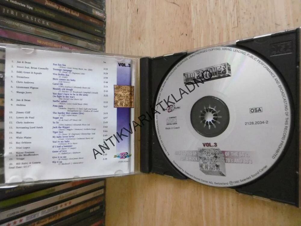 MILESTONES OF POP AND ROCK OF 60,70,80´ ,20 PÍSNÍ,  CD hudba