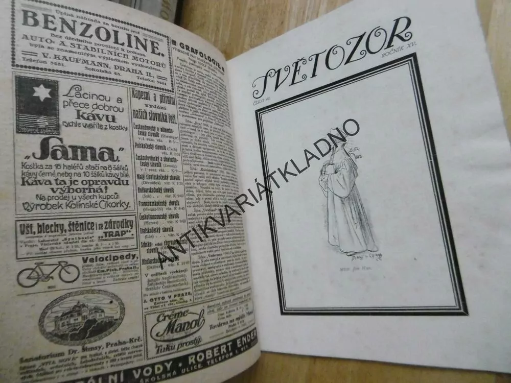 SVĚTOZOR, Č. 42, ROČ. 15., ROK 1915, POUZE 1 KUS JEDNOHO ČÍSLA