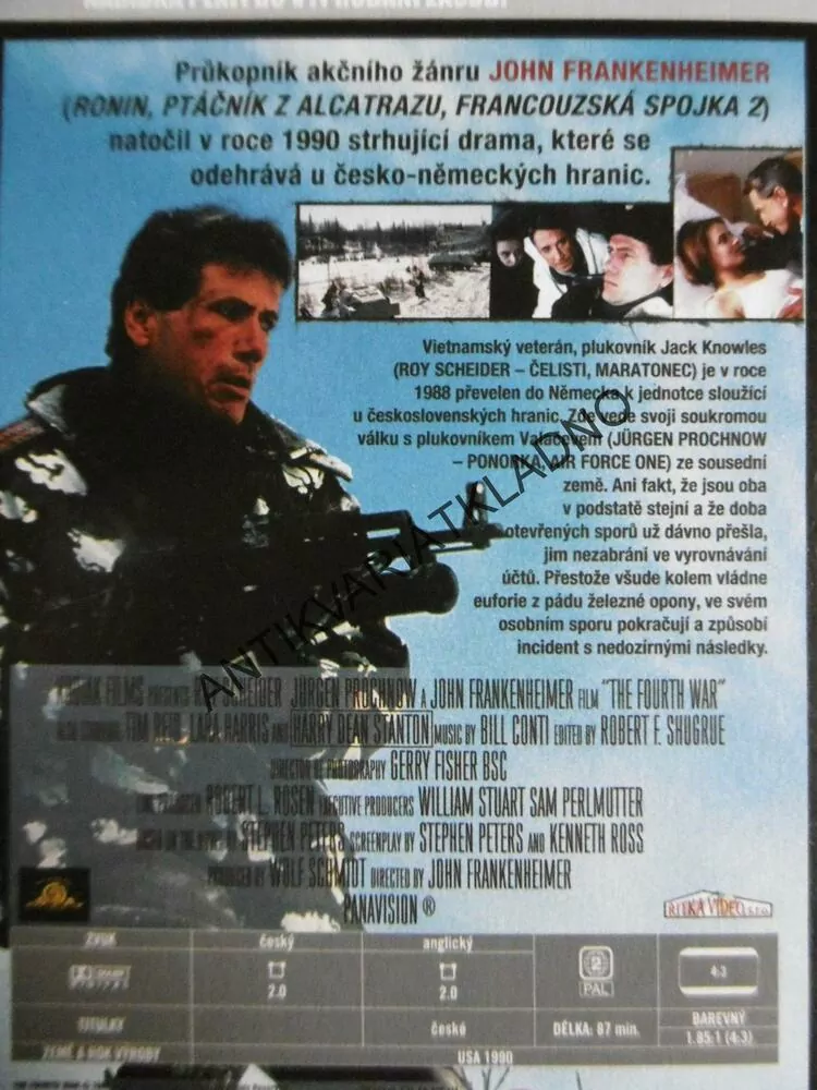 DVD FILM- ČTVRTÁ VÁLKA, DRAMA Z ČESKÉHO POHRANIČÍ, SCHNEIDER, PROCHNOW