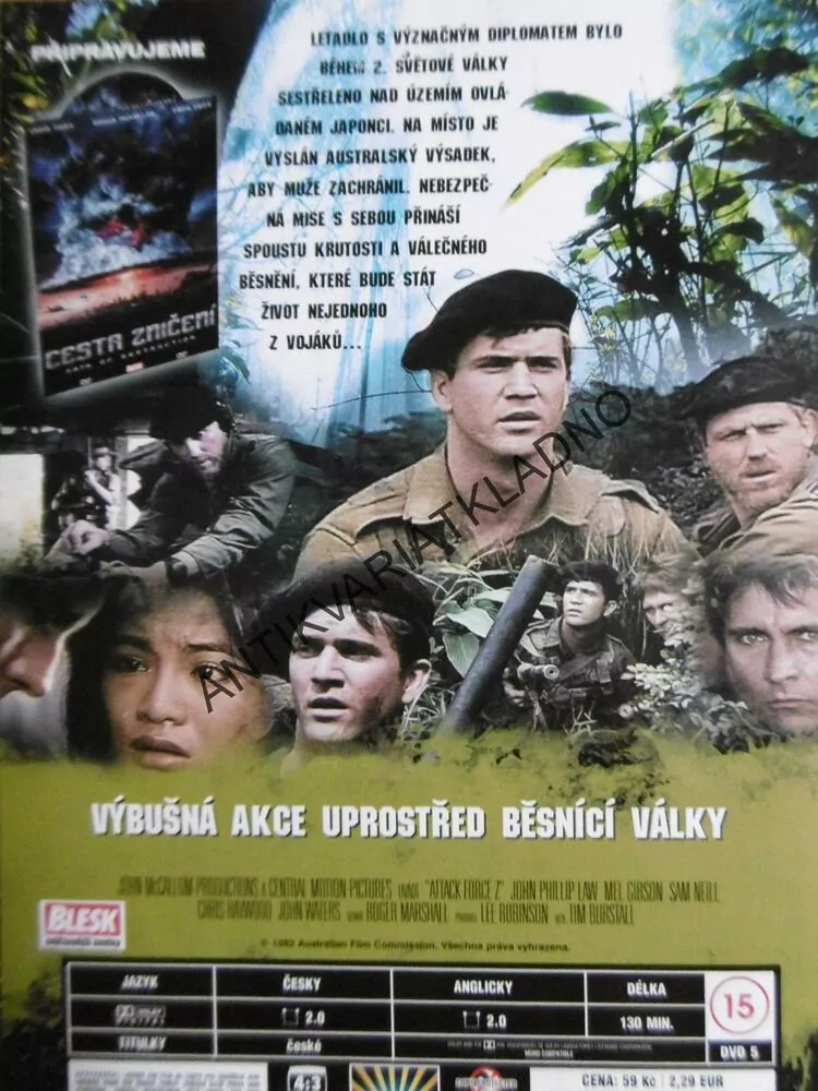 DVD FILM- ÚTOČNÁ SÍLA Z, MEL GIBSON, CESTA DO PEKLA A ZPĚT