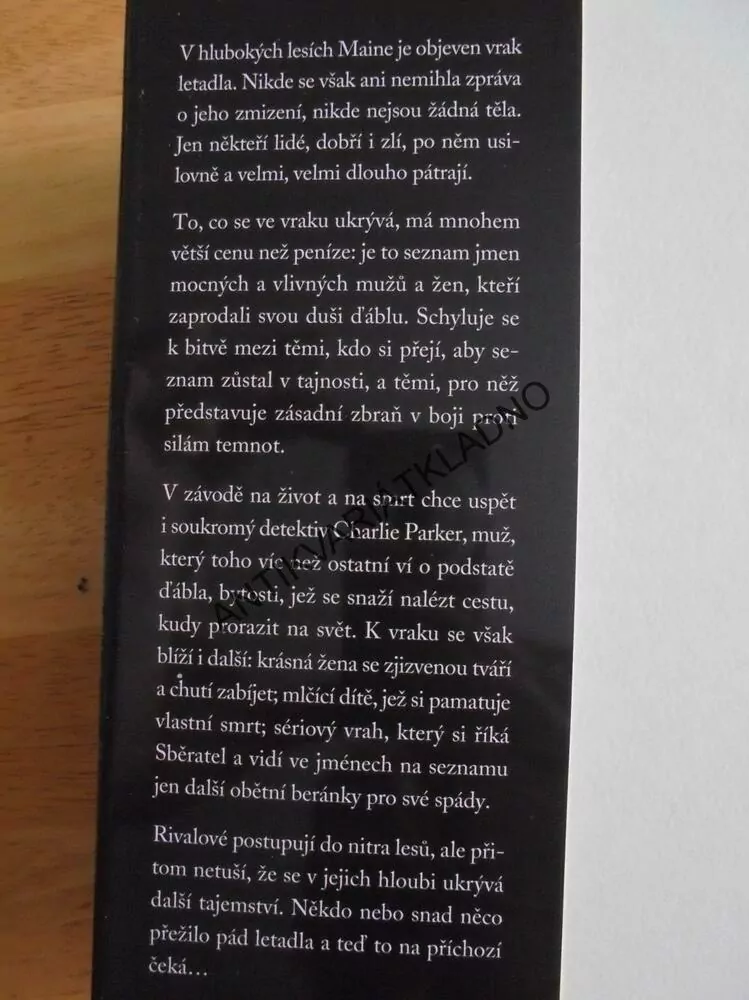 HNĚV ANDĚLŮ, JOHN CONNOLLY, **an