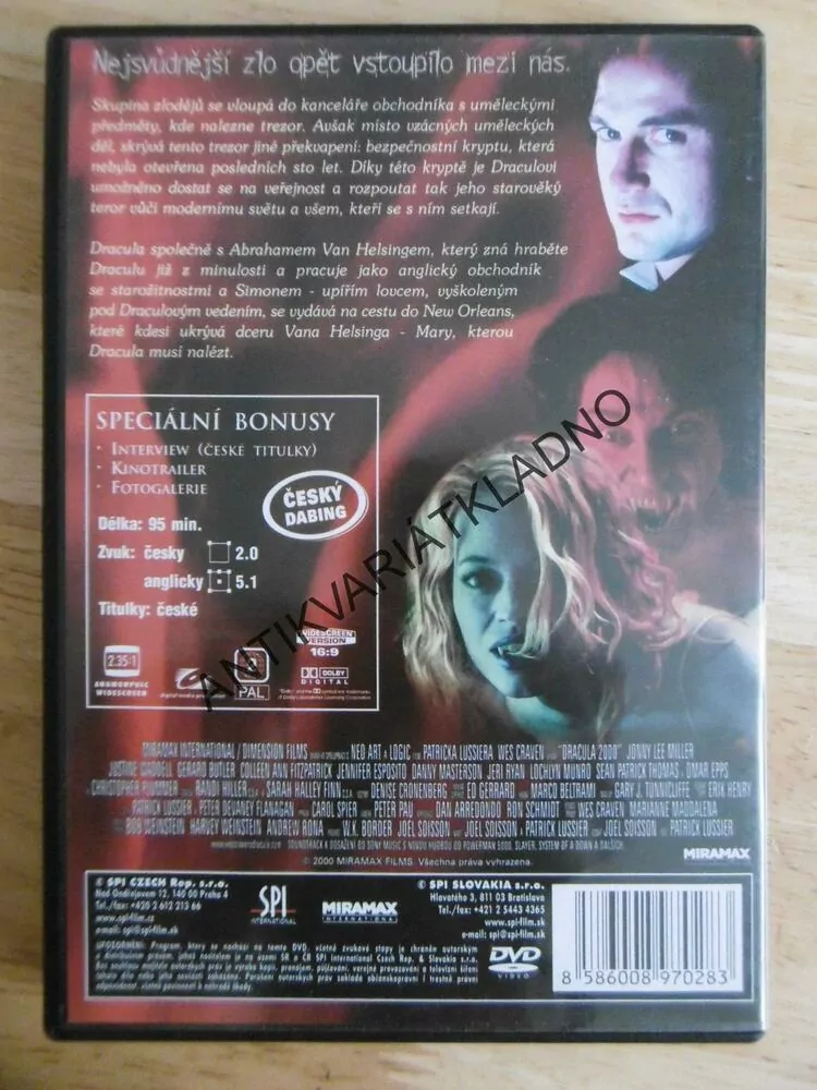 DRACULA, DVD FILM