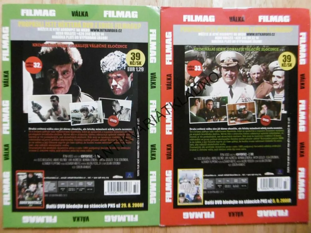 KONFRONTACE 1-5, DVD FILM 2.SVĚT.VÁLKA