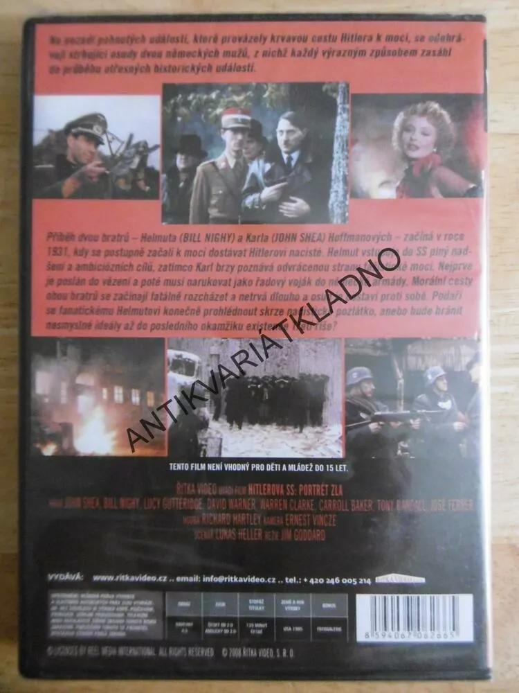 HITLEROVA SS: PORTRÉT ZLA, DVD FILM