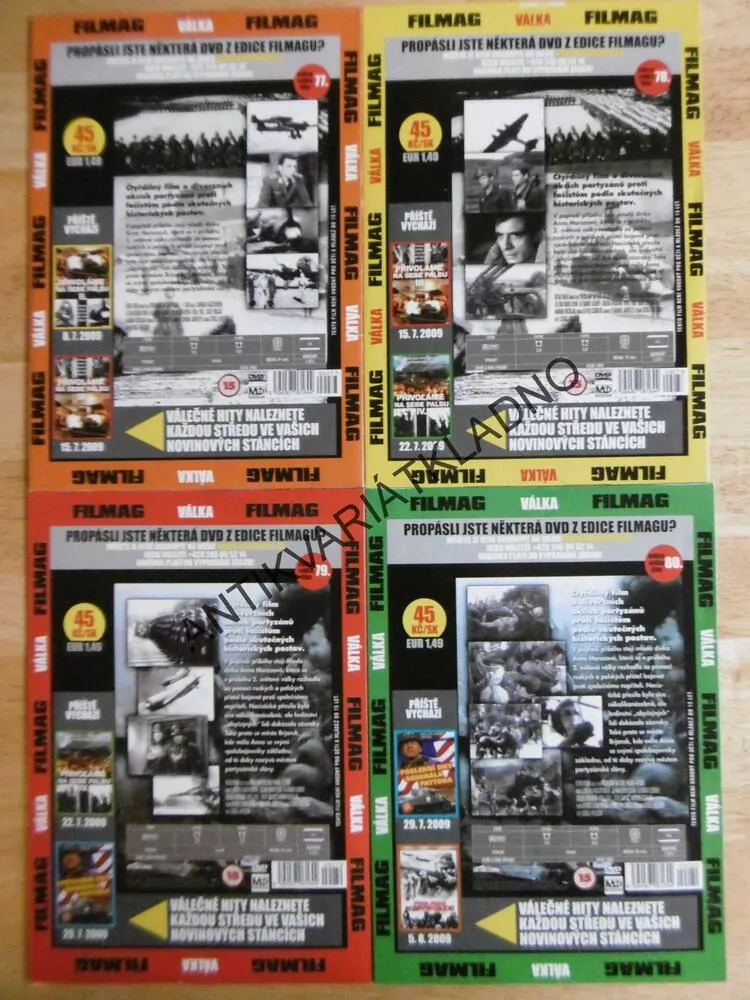 PŘIVOLÁME NA SEBE PALBU 1-4, DVD FILM 2.SVĚT.VÁLKA