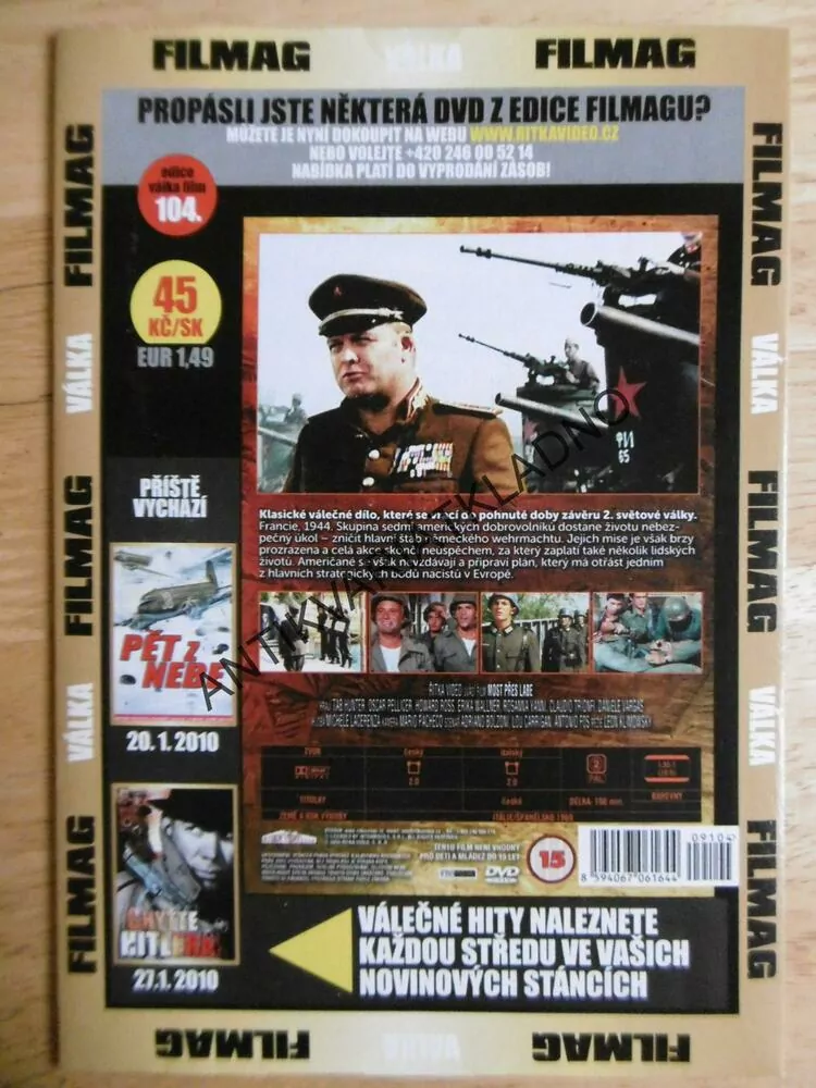 MOST PŘES LABE, DVD FILM 2.SVĚT.VÁLKA