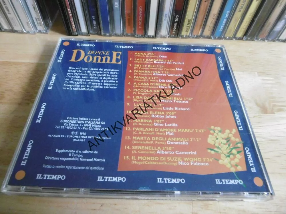 DONNE DONNE, CD HUDBA