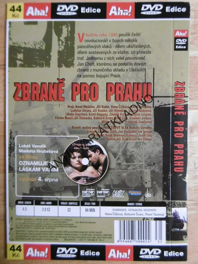 ZBRANĚ PRO PRAHU, DVD FILM 2.SVĚT.VÁLKA
