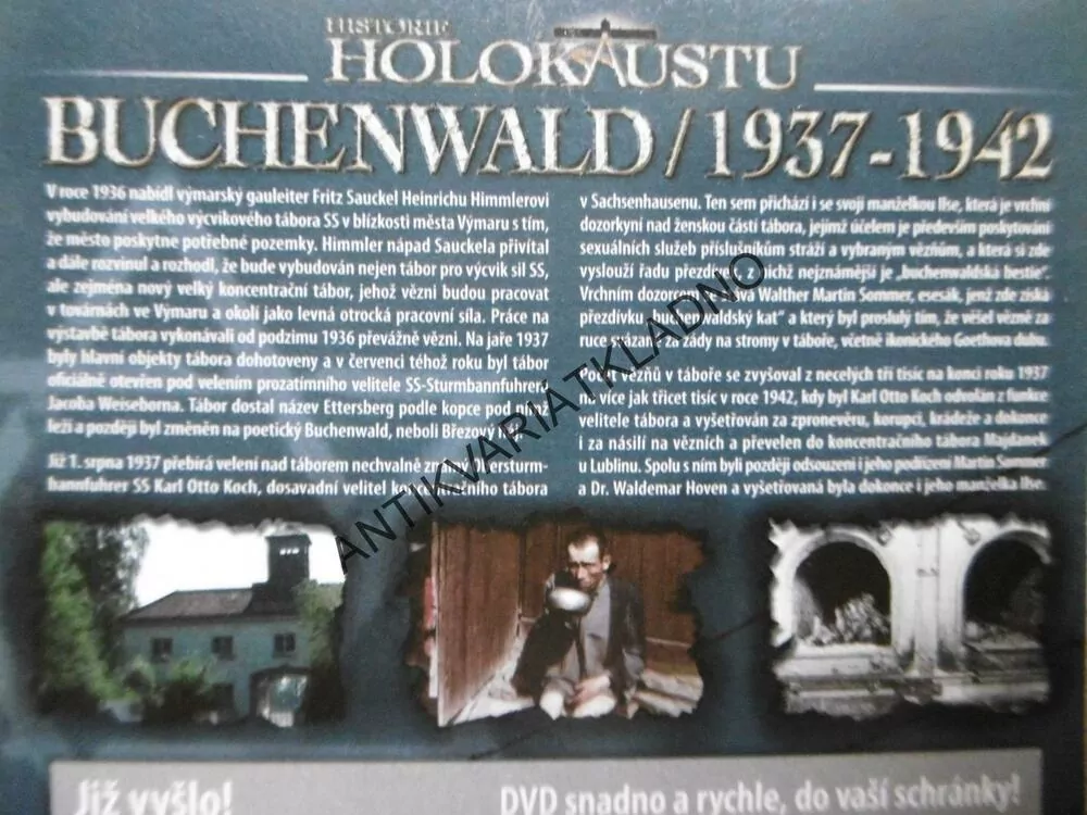 HISTORIE HOLOCAUSTU, BUCHENWALD 1937-42,DOKUMENT DVD FILM 2.SVĚT.VÁLKA
