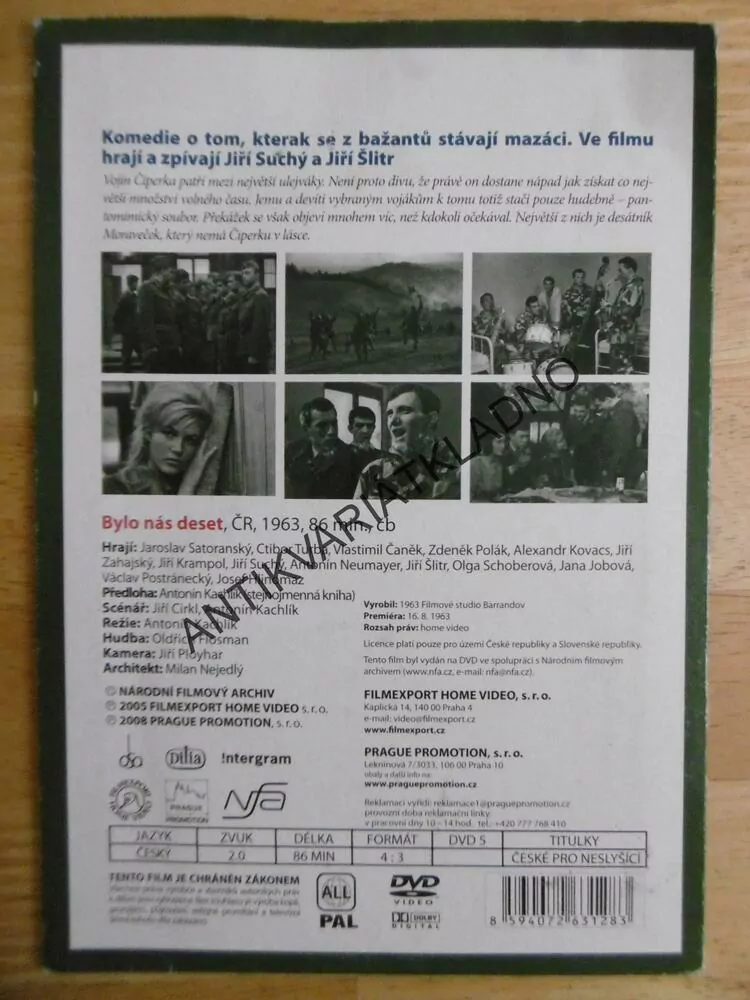 BYLO NÁS DESET, DVD FILM 