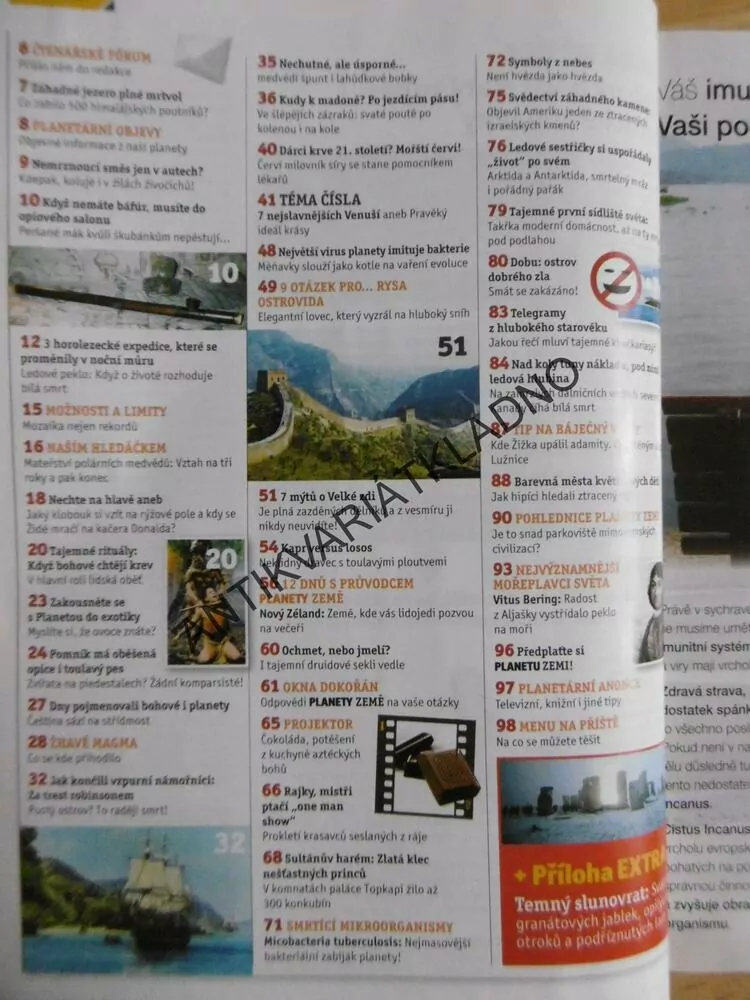 PLANETA ZEMĚ, 12/2010, TAJEMNÉ OBĚTNÍ OLTÁŘE