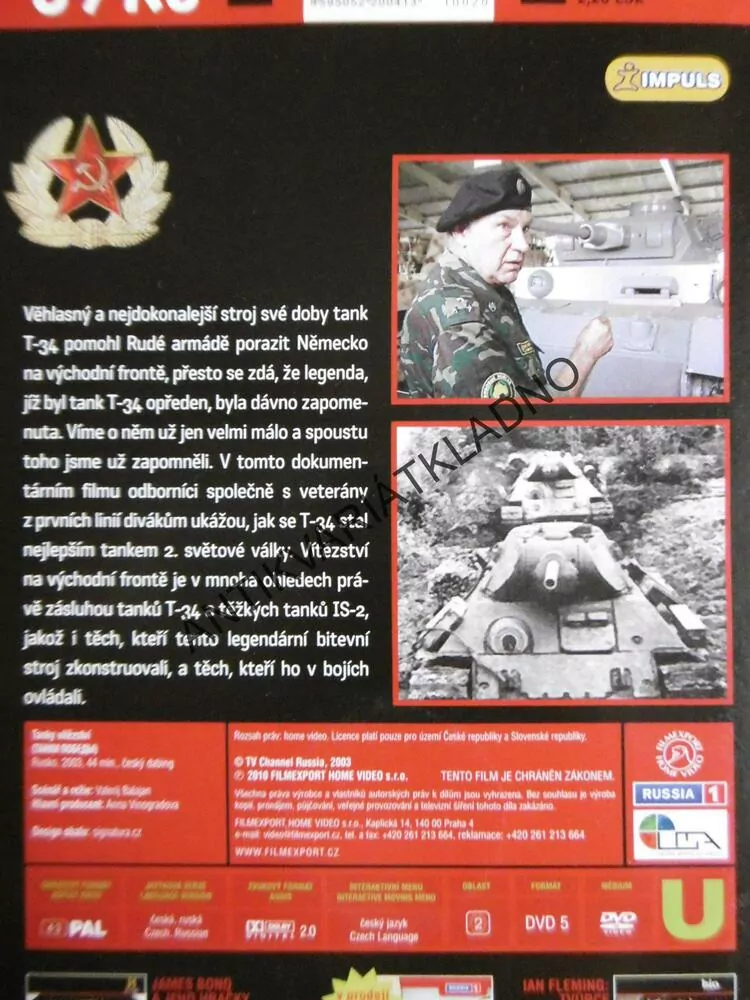 TANKY VÍTĚZSTVÍ, DOKUMENT DVD FILM 2.SVĚT.VÁLKA