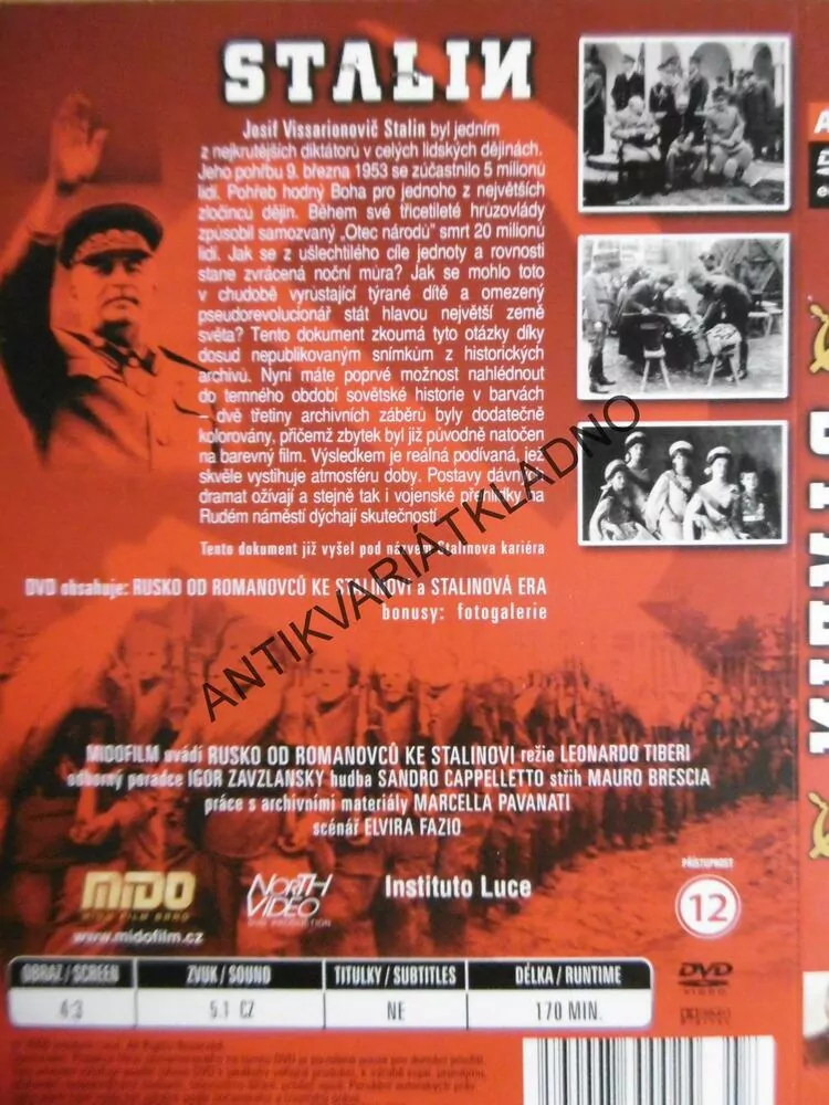 STALIN, RUSKO, DOKUMENT DVD FILM 2.SVĚT.VÁLKA
