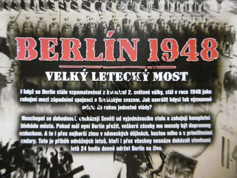 BERLÍN 1948, VELKÝ LETECKÝ MOST, DOKUMENT DVD FILM 2.SVĚT.VÁLKA
