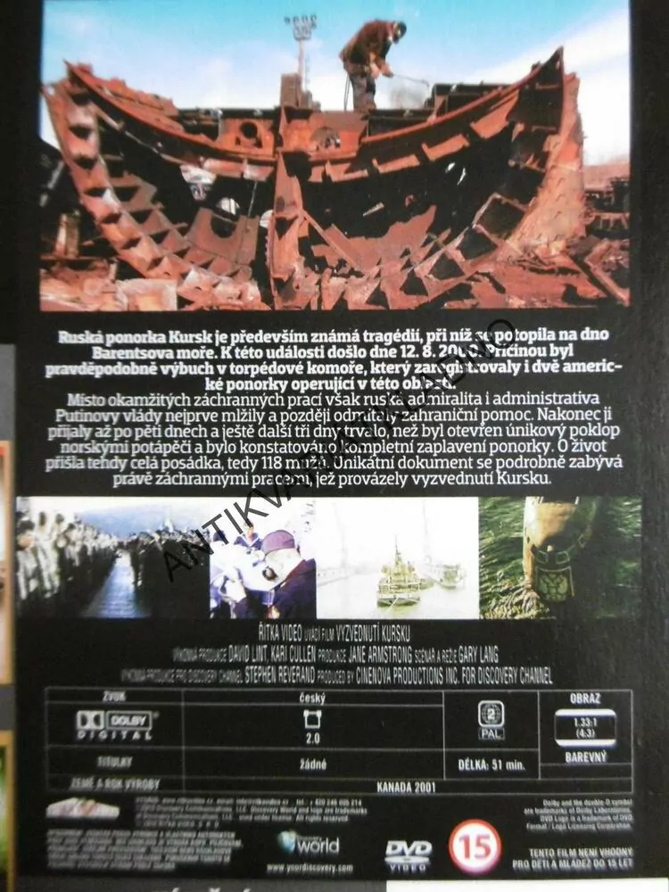 VYZVEDNUTÍ KURSKU, DOKUMENT DVD FILM SVĚT.VÁLKA