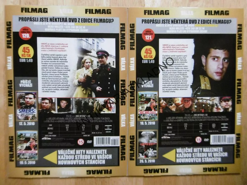 SMERŠ: SMRT ŠPIONŮM, 1-2, DVD FILM SVĚT.VÁLKA