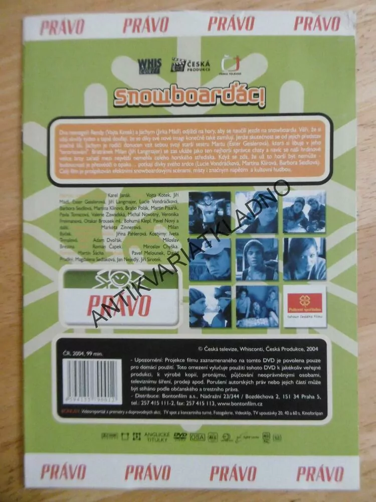 SNOWBOARĎÁCI, DVD FILM