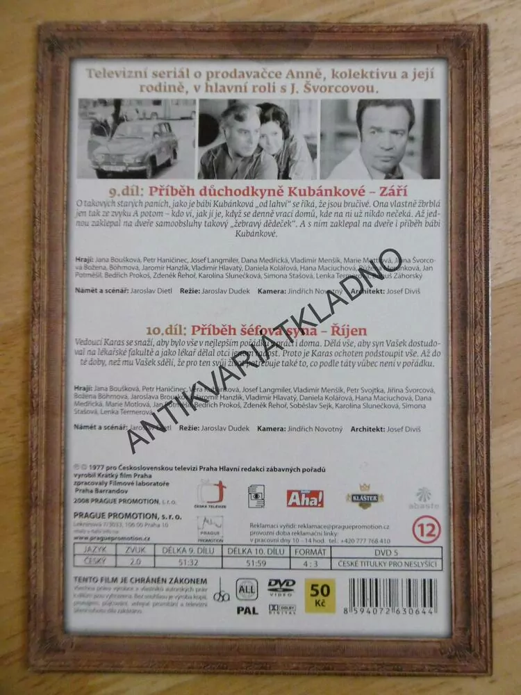 ŽENA ZA PULTEM, 9. A 10. DÍL, DVD FILM