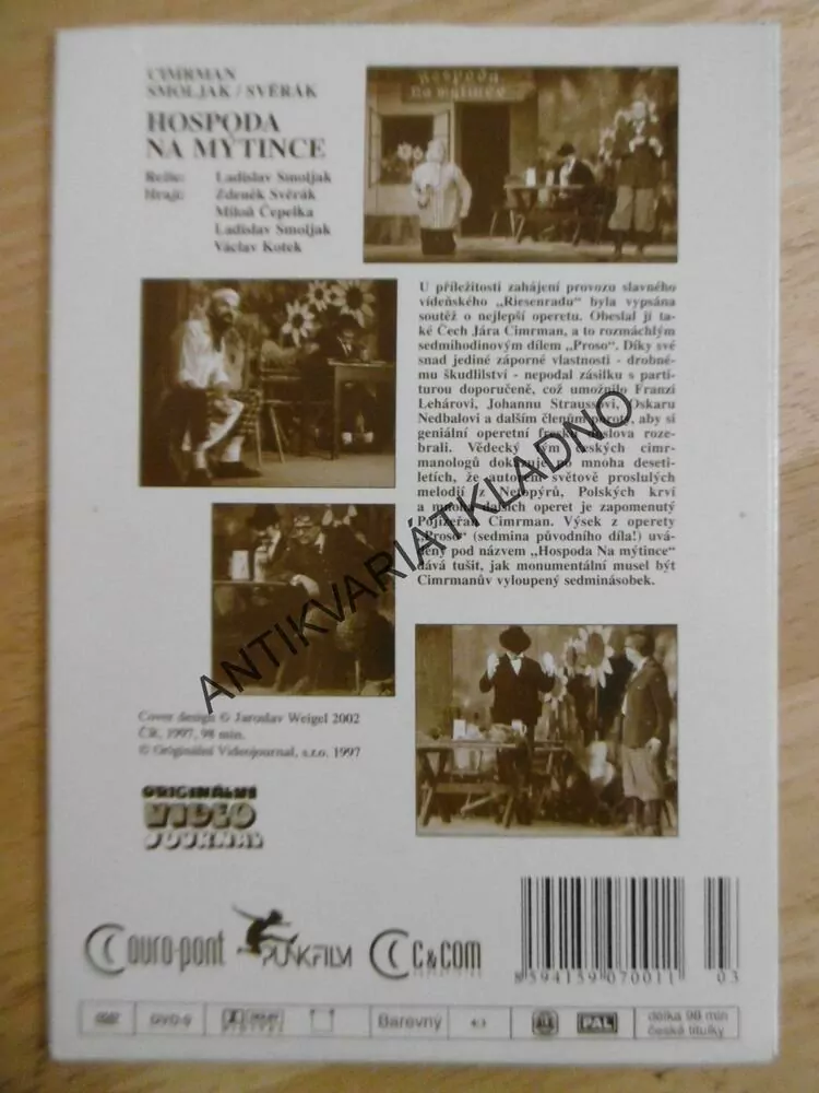 HOSPODA NA MÝTINCE, DIVADLO JÁRY CIMRMANA, DVD FILM
