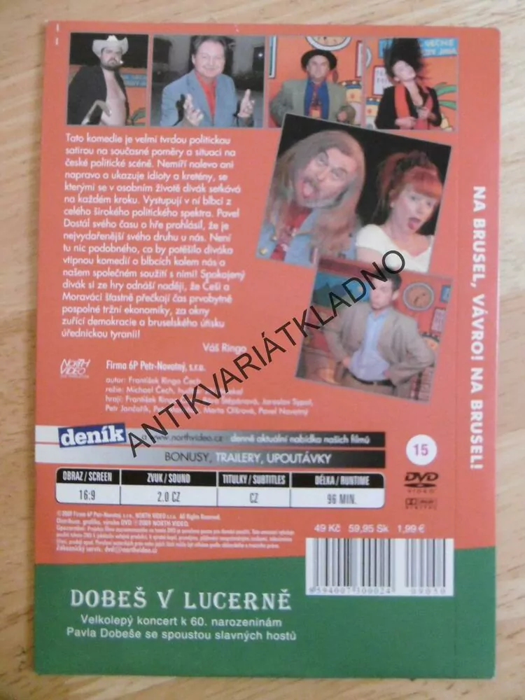 NA BRUSEL, VÁVRO, NA BRUSEL, FRANTIŠEK RINGO ČECH, DVD FILM