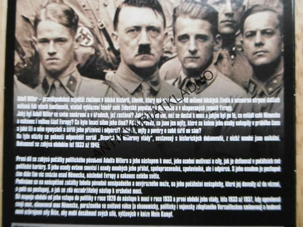 12 LET HITLEROVY VLÁDY, 1-6, DOKUMENT DVD FILM 2.SVĚT.VÁLKA,