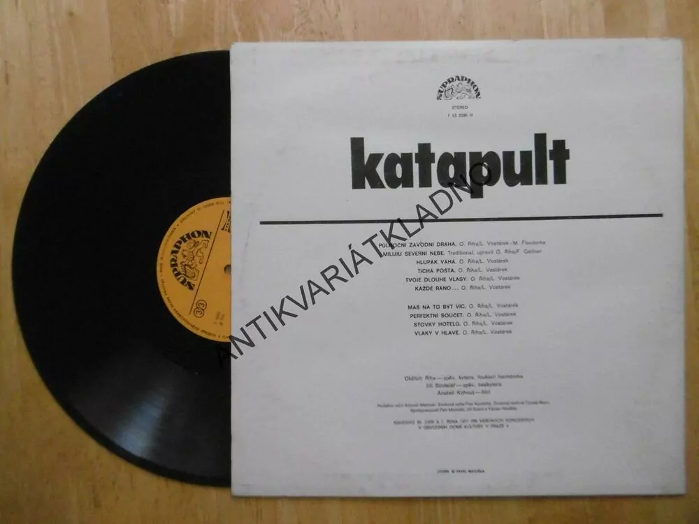 KATAPULT, SKUPINY A ZPĚVÁCI, OLDA ŘÍHA, PŮLNOČNÍ ZÁVODNÍ DRÁHA, HLUPÁK VÁHÁ A DALŠÍ