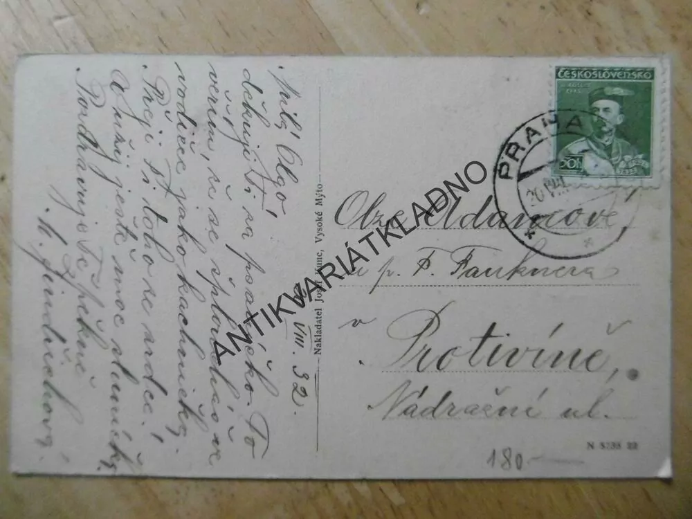 VYSOKÉ MÝTO, 1932, OKRES ÚSTÍ NAD ORLICÍ