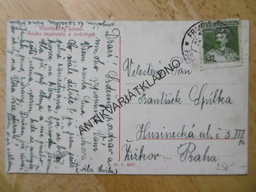 FRANTIŠKOVY LÁZNĚ, SOCHA ESPERANTŮ A VODOTRYSK, OKRES CHEB