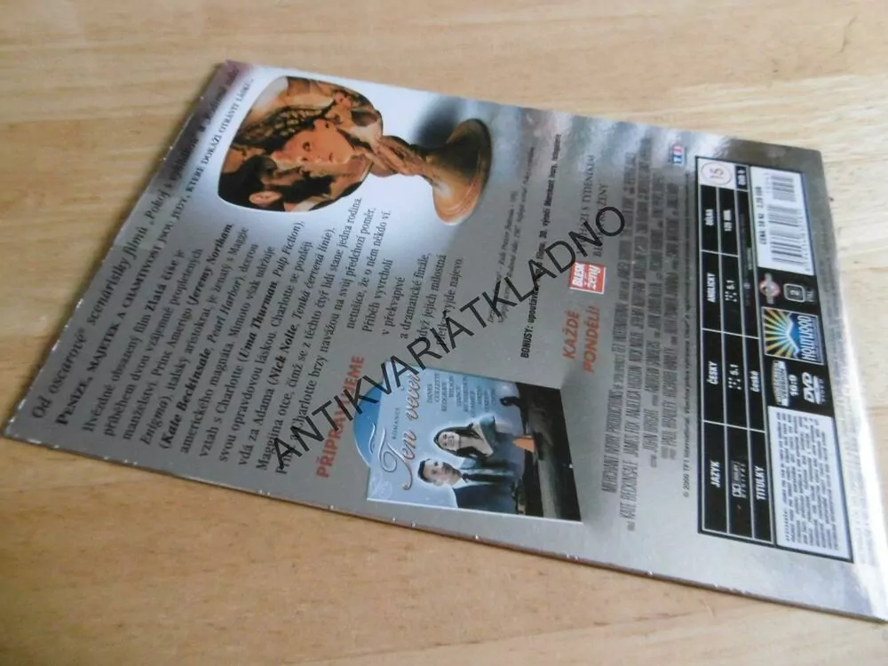 ZLATÁ ČÍŠE, DVD FILM