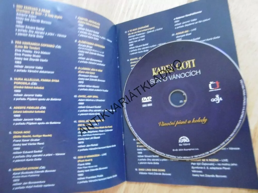 KAREL GOTT, SEN O VÁNOCÍCH, DVD HUDBA