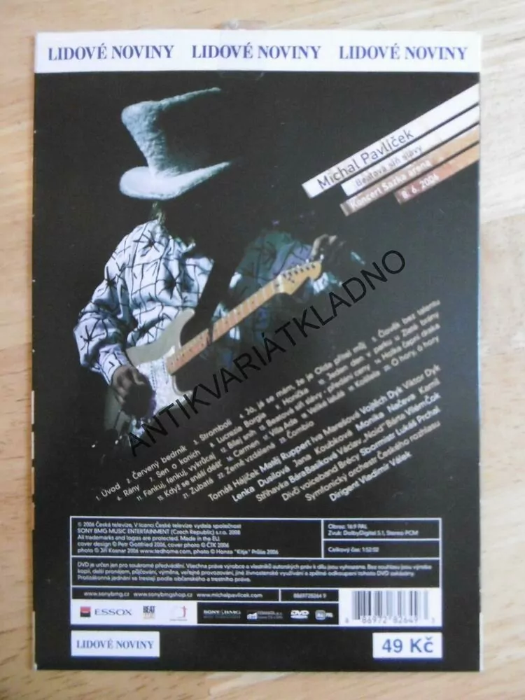MICHAL PAVLÍČEK, BEATOVÁ SÍŇ SLÁVY, KONCERT SAZKA ARENA, 8. 6. 2006, DVD HUDBA