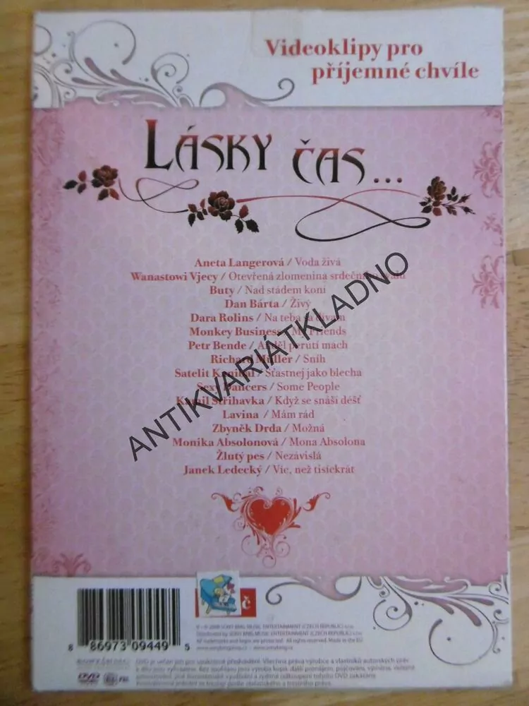 LÁSKY ČAS..., DVD HUDBA