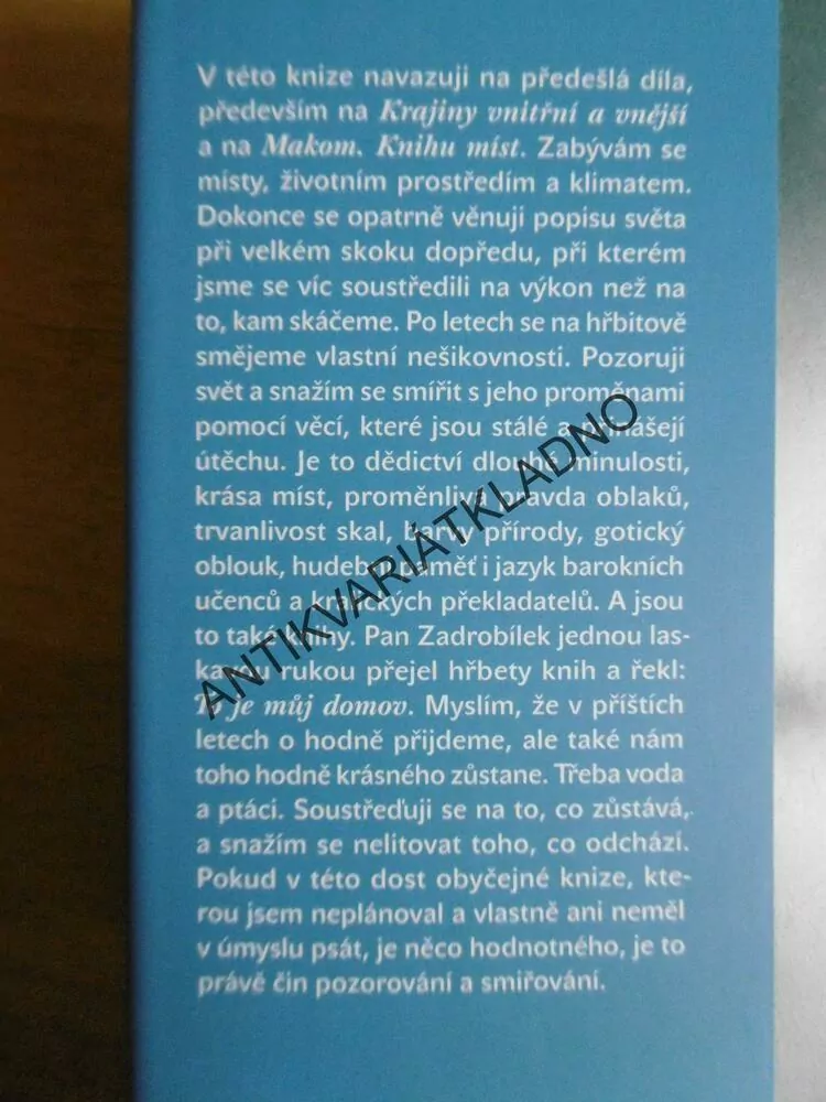 DÝCHAT S PTÁKY, VÁCLAV CÍLEK,O SVĚTLE PAMĚTI, PRAVDĚ OBLAKŮ,ÚTĚŠE MÍST, **an