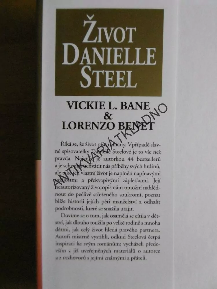 ŽIVOT DANIELLE STEEL, BIOGRAFIE SPISOVATELKY