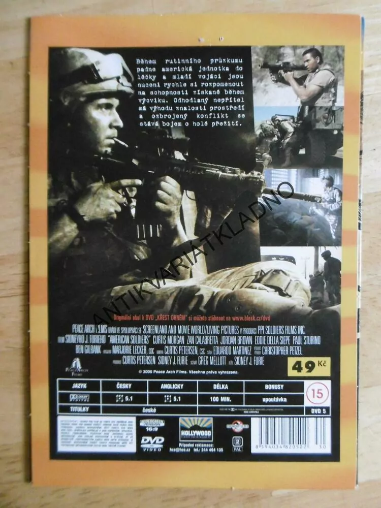 KŘEST OHNĚM, BOJ O PŘEŽITÍ, DVD FILM