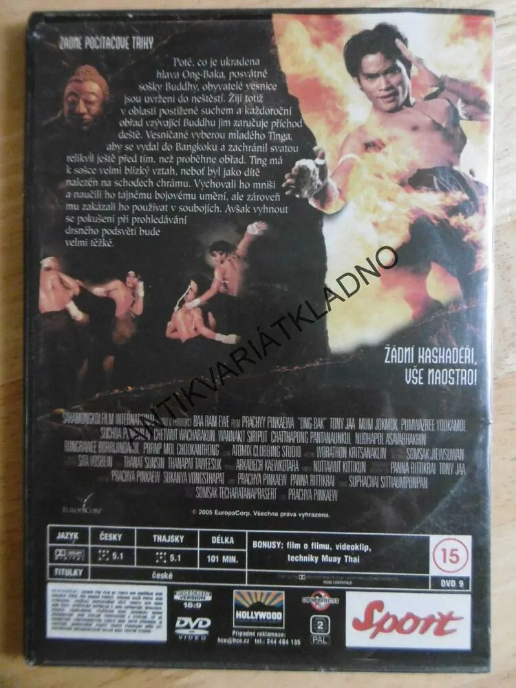 ONG-BAK, NOVÝ MISTR BOJOVÝCH UMĚNÍ, DVD FILM