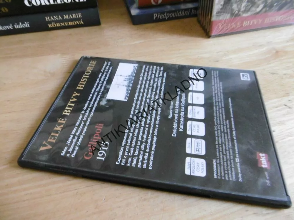 GALLIPOLI 1915, VELKÉ BITVY HISTORIE, DVD FILM VÁLKA