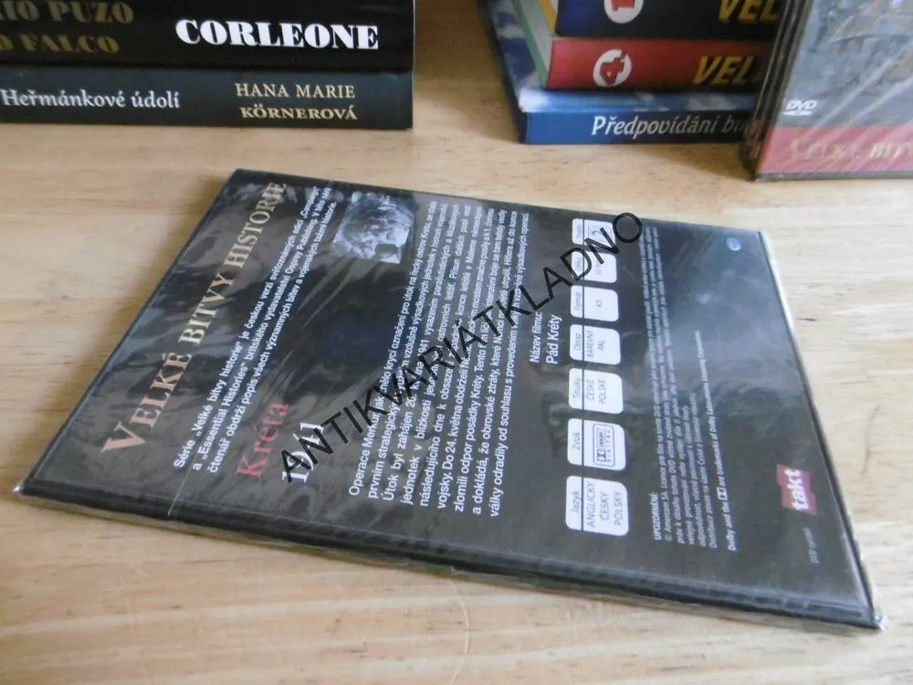 KRÉTA 1941, VELKÉ BITVY HISTORIE, DVD FILM VÁLKA