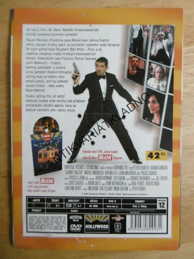 JOHNNY ENGLISH, ROWAN ATKINSON, DVD FILM