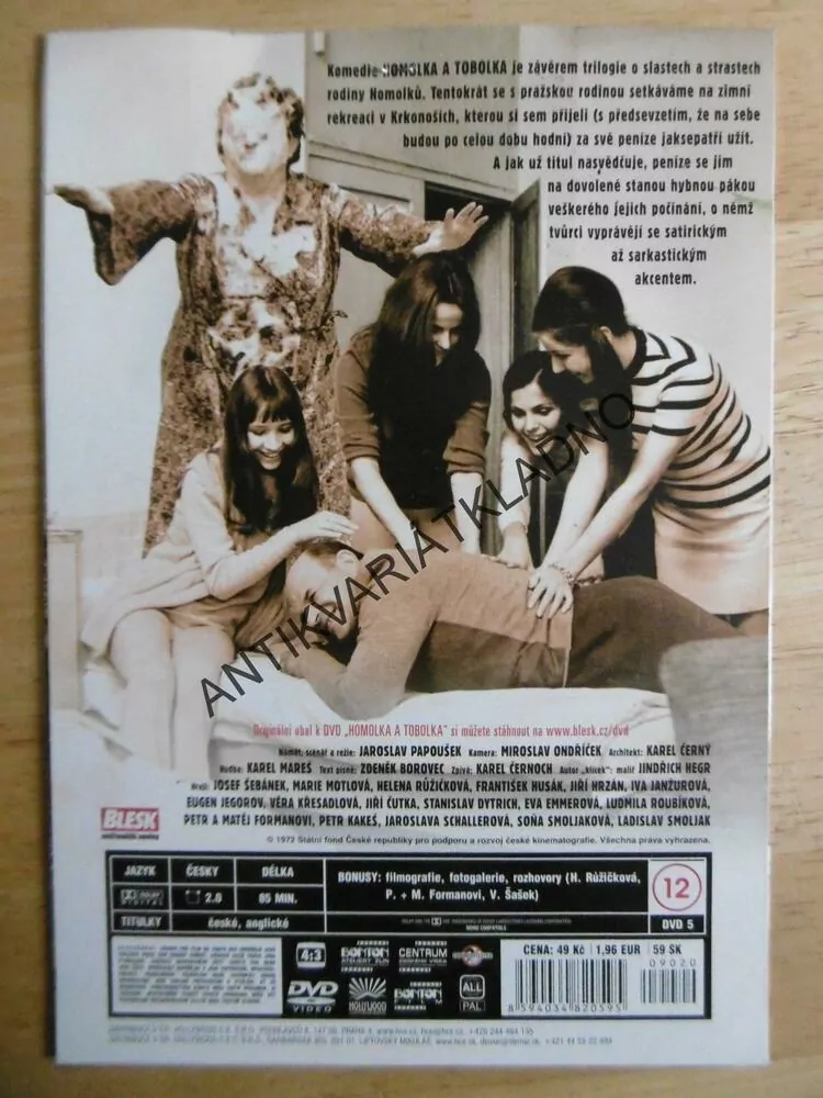HOMOLKA A TOBOLKA, DVD FILM