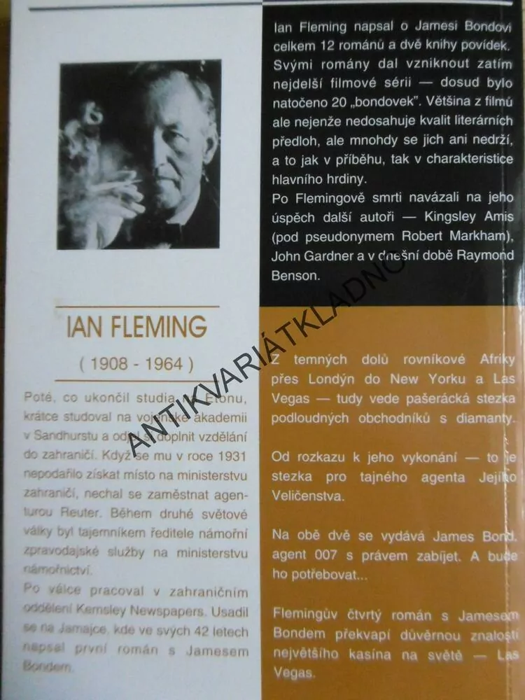 DIAMANTY JSOU VĚČNÉ, IAN FLEMING, JAMES BOND 007