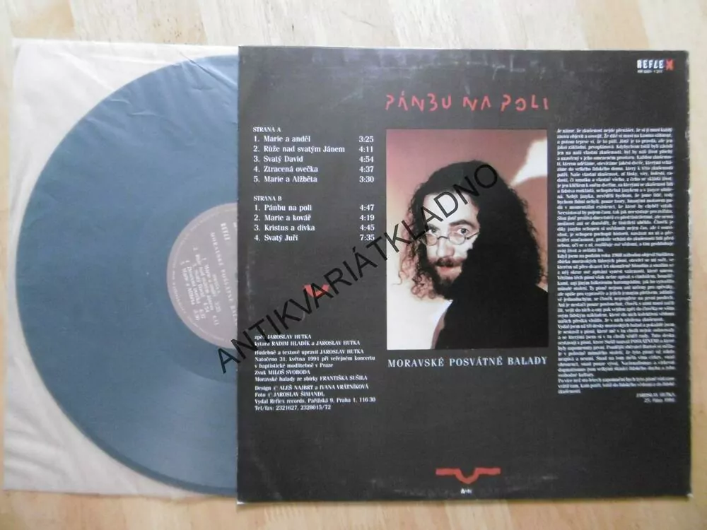 PÁNBU NA POLI, MORAVSKÉ POSVÁTNÉ BALADY, JAROSLAV HUTKA, RADIM HLADÍK, LP