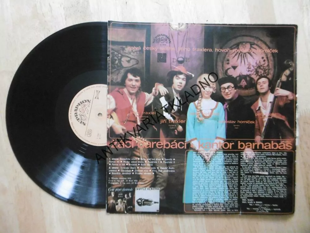ČESKÝ SKIFFLE A MIROSLAV HORNÍČEK, ŽÁCI DAREBÁCI A KANTOR BARNABÁŠ, LP