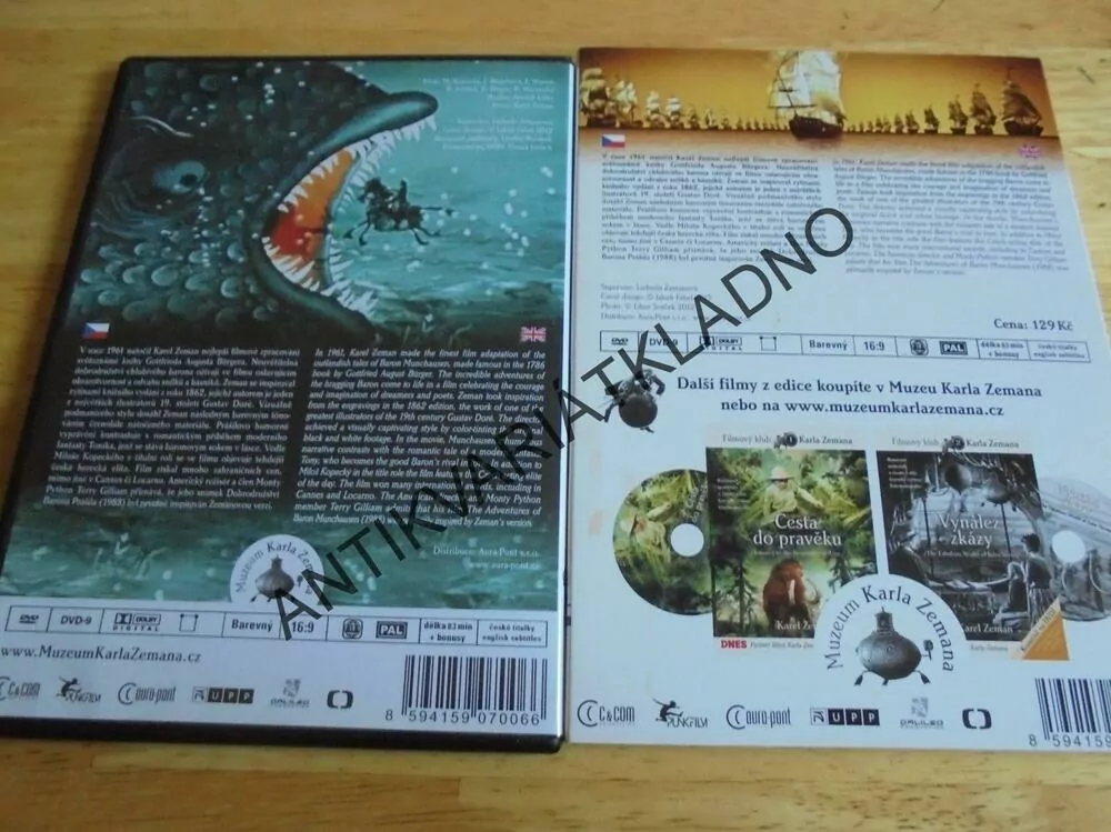 BARON PRÁŠIL, KAREL ZEMAN, dvd film